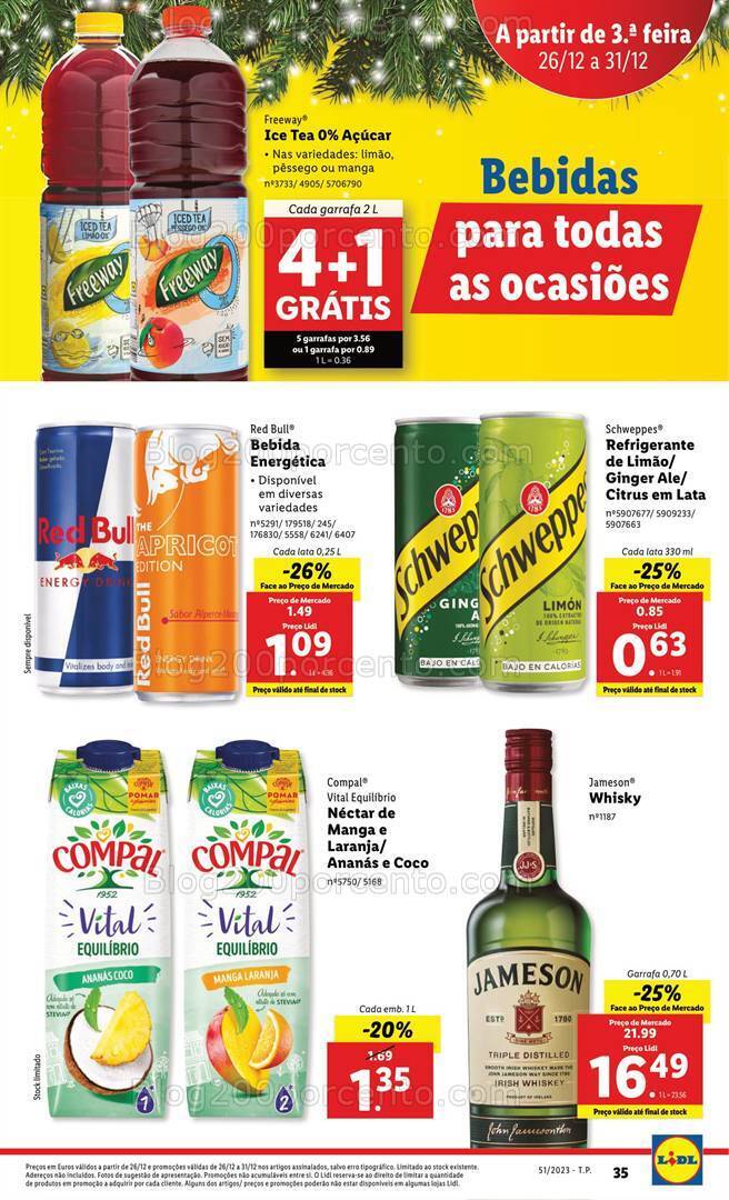 Antevisão Folheto LIDL Essenciais de Natal Promoções de 21 a 24 dezembro