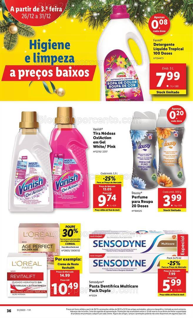 Antevisão Folheto LIDL Promoções de 21 a 24 dezembro