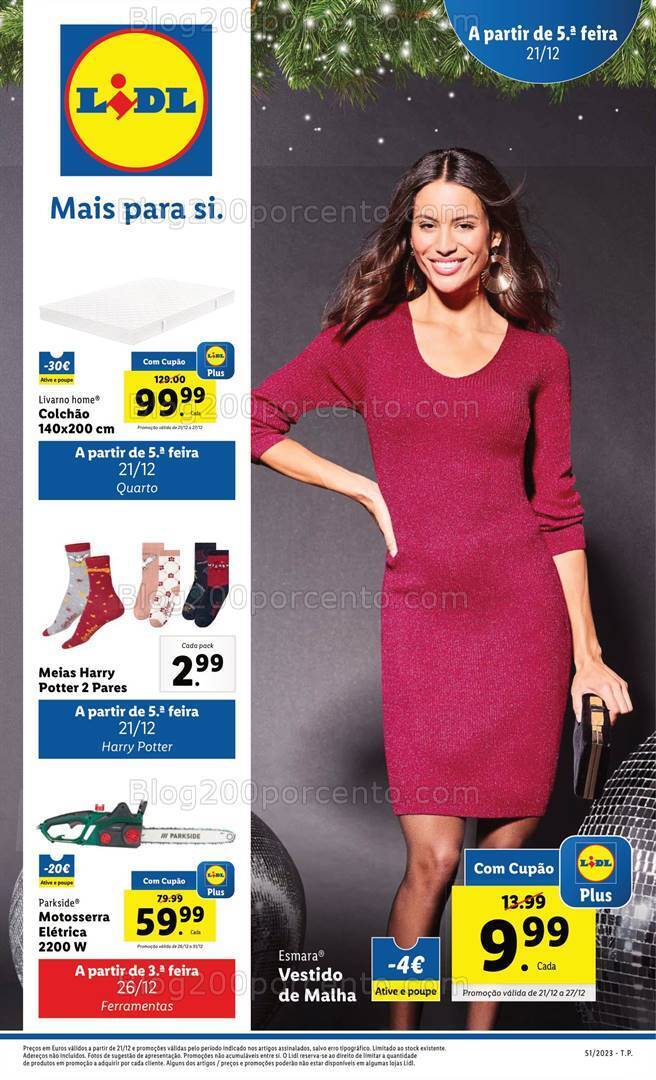 Antevisão Folheto LIDL Bazar Promoções de 21 a 31 dezembro