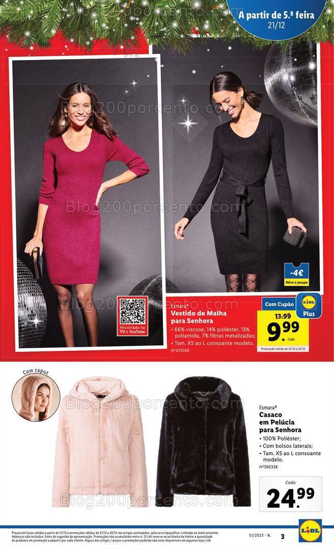 Antevisão Folheto LIDL Bazar Promoções de 21 a 31 dezembro