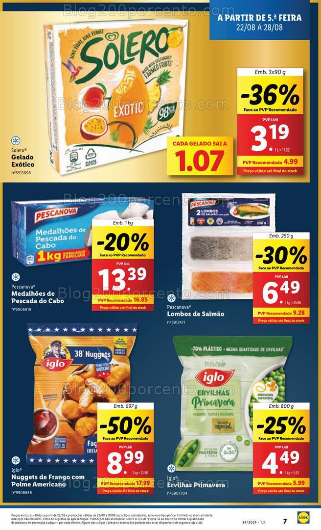 Antevisão Folheto LIDL Promoções de 22 a 28 agosto
