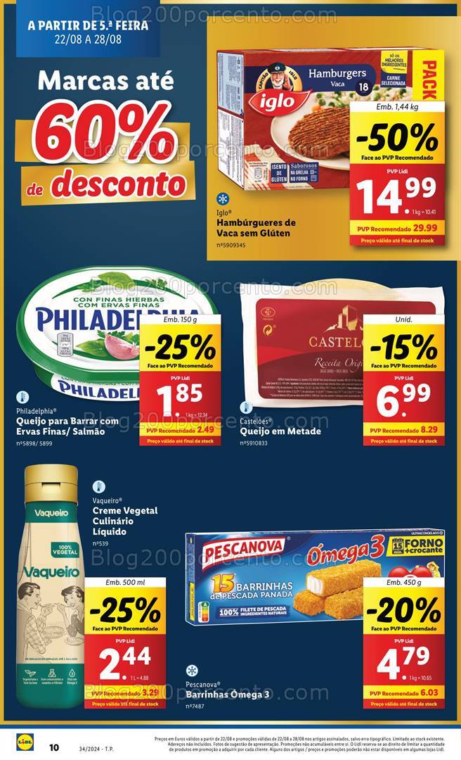 Antevisão Folheto LIDL Promoções de 22 a 28 agosto