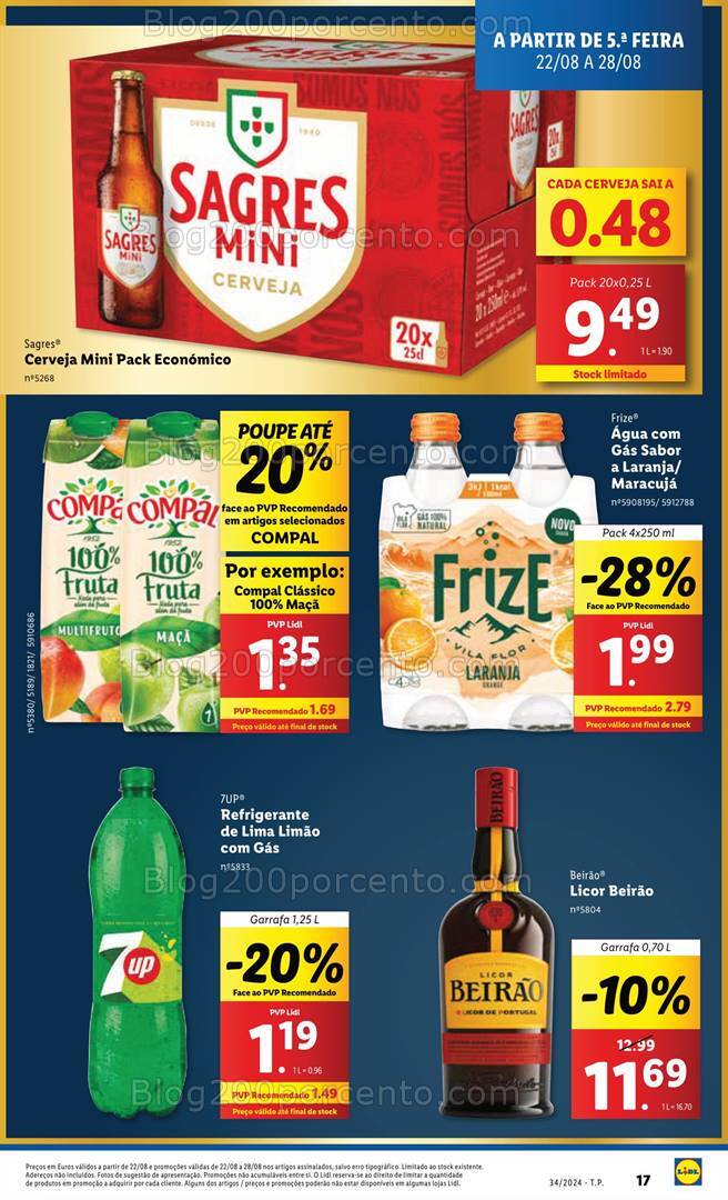 Antevisão Folheto LIDL Promoções de 22 a 28 agosto