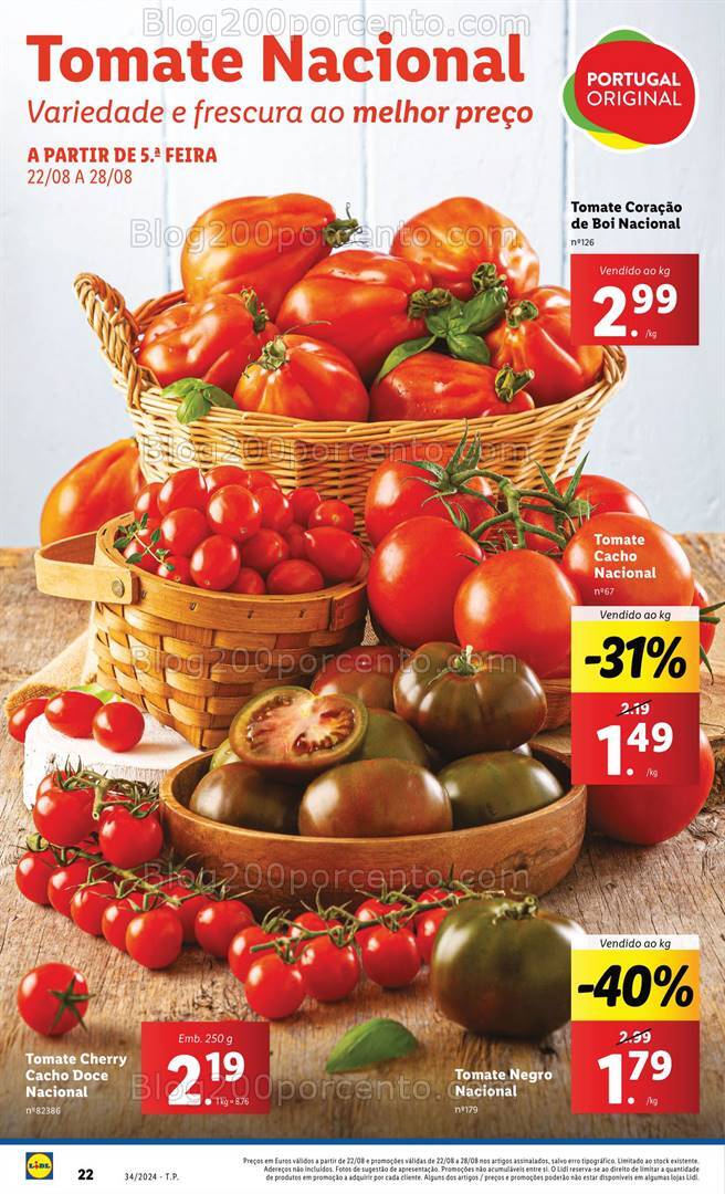 Antevisão Folheto LIDL Promoções de 22 a 28 agosto