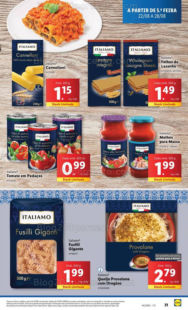 Antevisão Folheto LIDL Promoções de 22 a 28 agosto