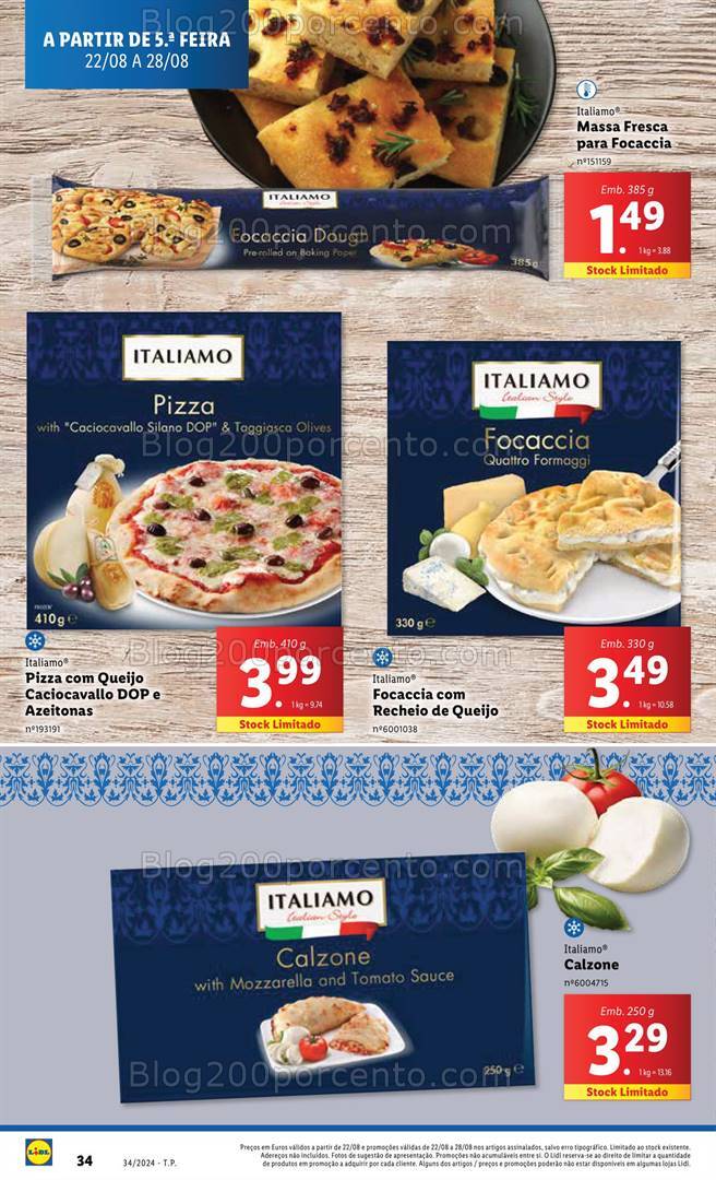 Antevisão Folheto LIDL Promoções de 22 a 28 agosto