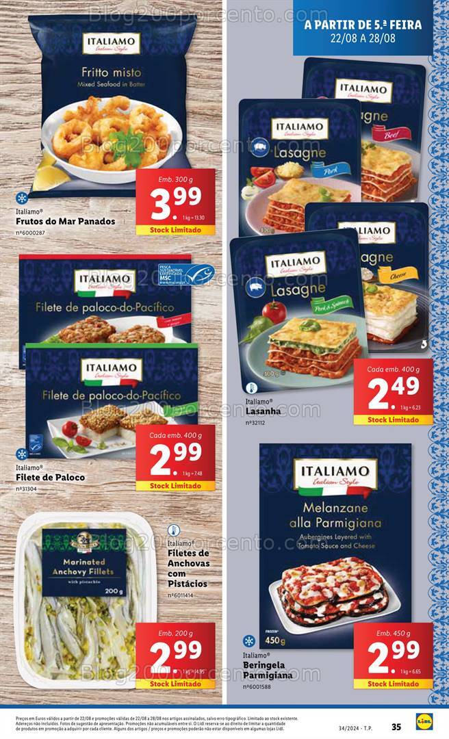 Antevisão Folheto LIDL Promoções de 22 a 28 agosto