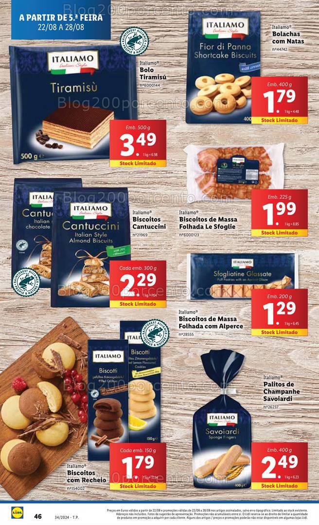 Antevisão Folheto LIDL Promoções de 22 a 28 agosto