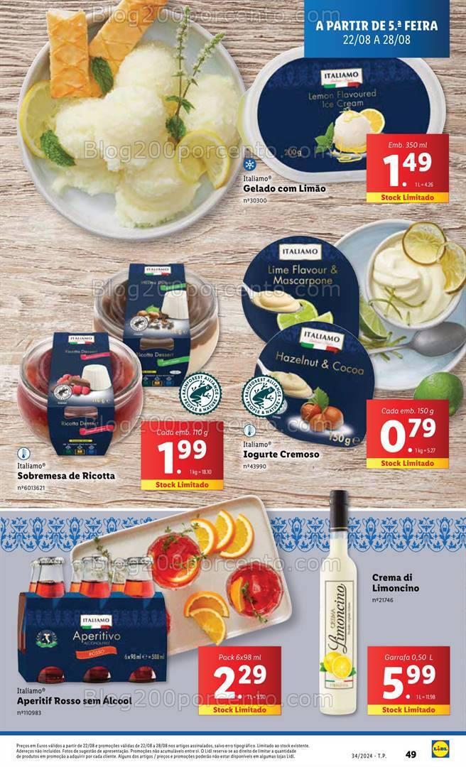 Antevisão Folheto LIDL Promoções de 22 a 28 agosto