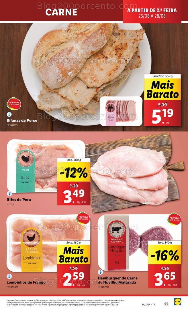 Antevisão Folheto LIDL Promoções de 22 a 28 agosto
