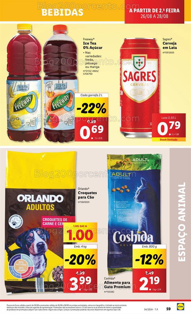 Antevisão Folheto LIDL Promoções de 22 a 28 agosto
