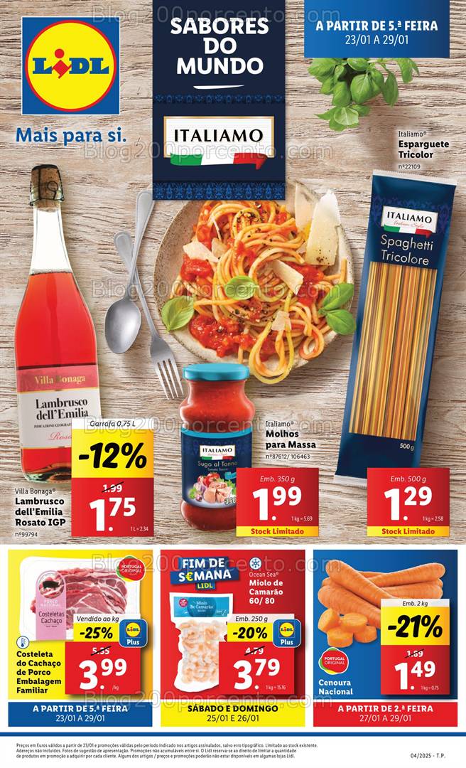 Antevisão Folheto LIDL Sabores do Mundo Promoções de 21 a 27 janeiro