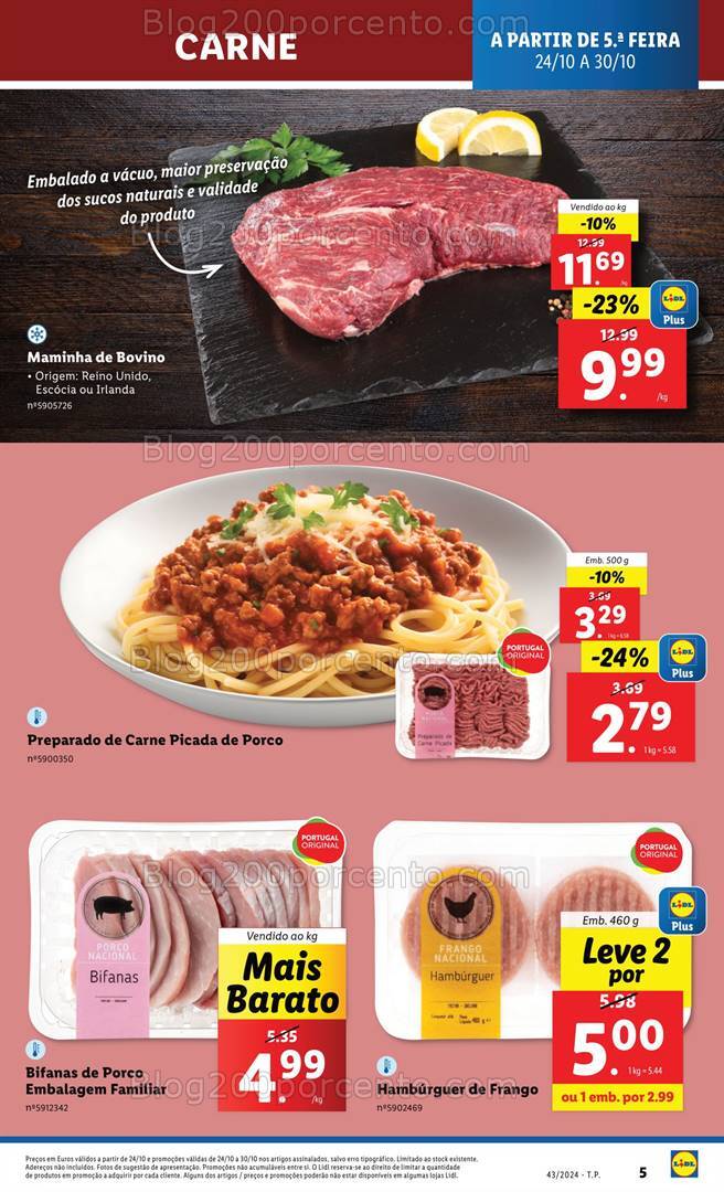 Antevisão Folheto LIDL Supermercado Promoções a partir de 24 outubro