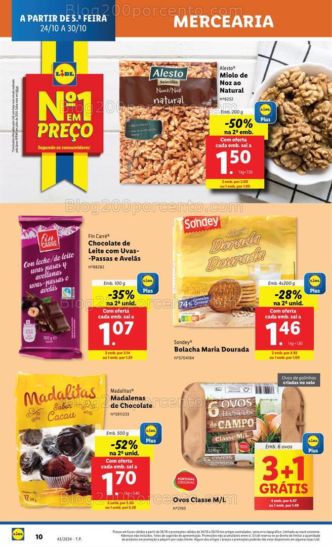 Antevisão Folheto LIDL Supermercado Promoções a partir de 24 outubro