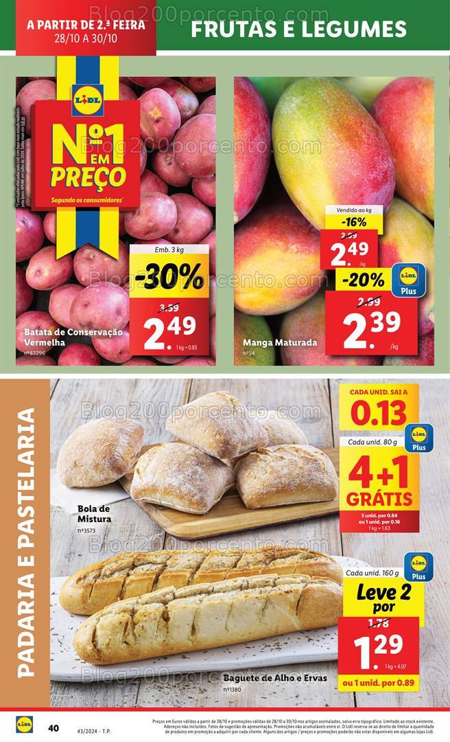 Antevisão Folheto LIDL Supermercado Promoções de 28 a 30 outubro