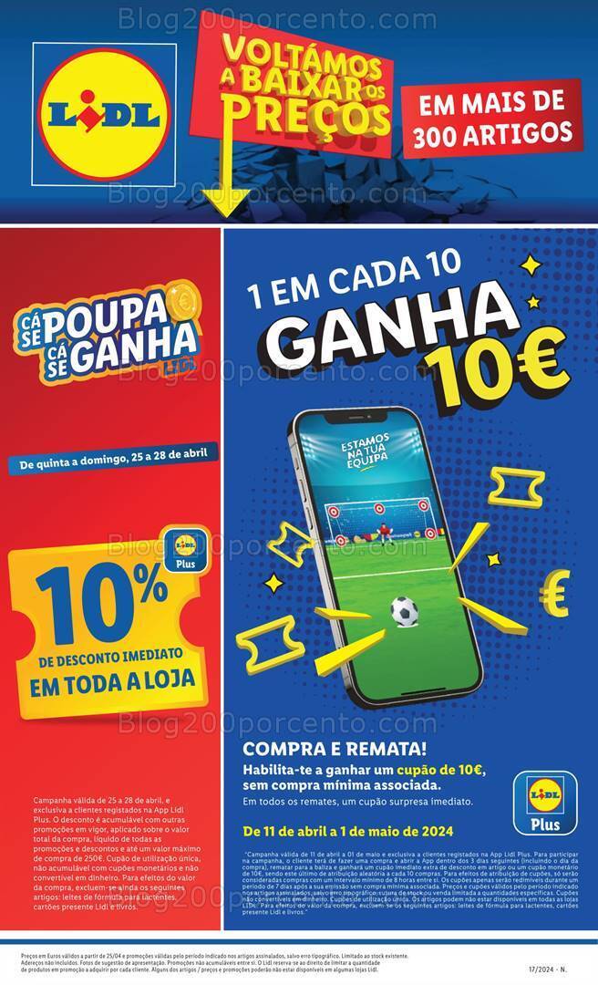 Antevisão Folheto LIDL Promoções de 25 abril a 1 maio