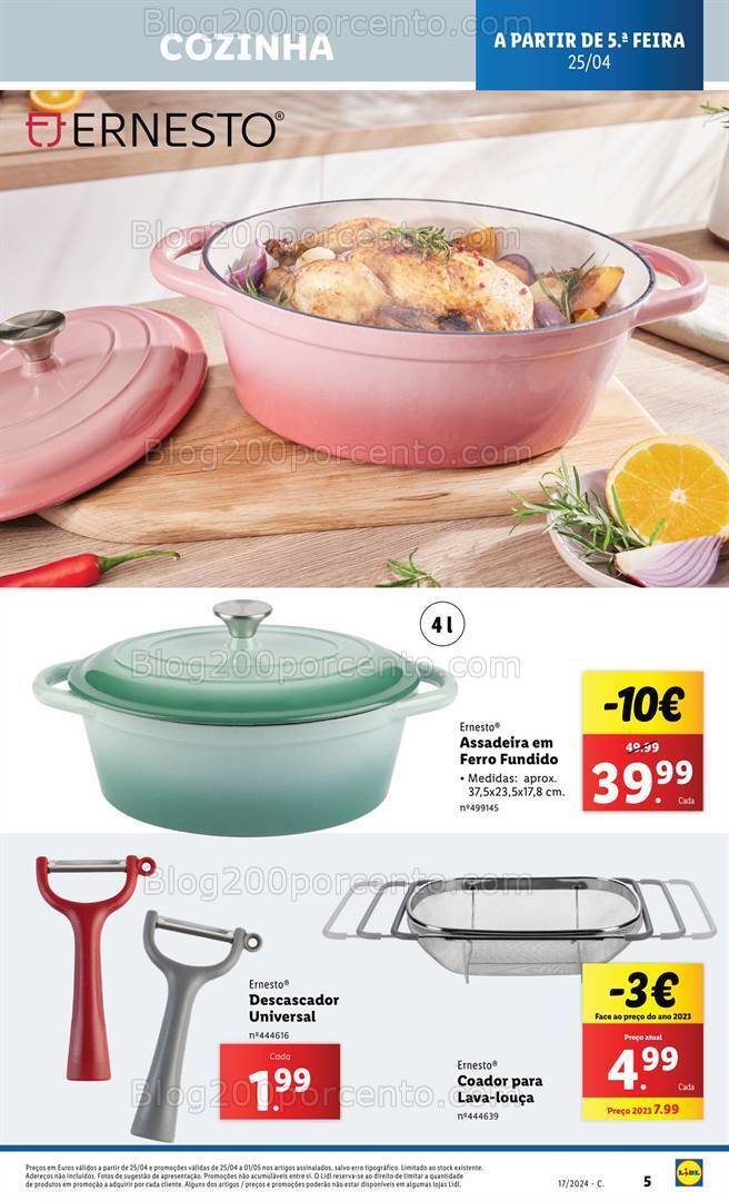 Antevisão Folheto LIDL Bazar Promoções de 25 abril a 1 maio