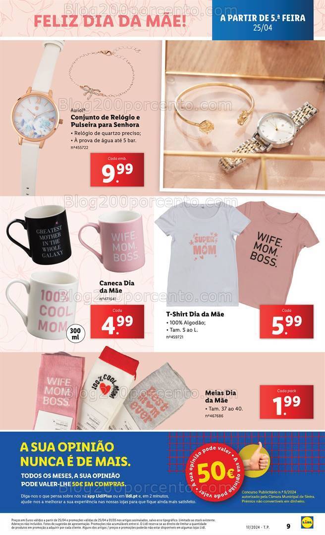 Antevisão Folheto LIDL Bazar Promoções de 25 abril a 1 maio