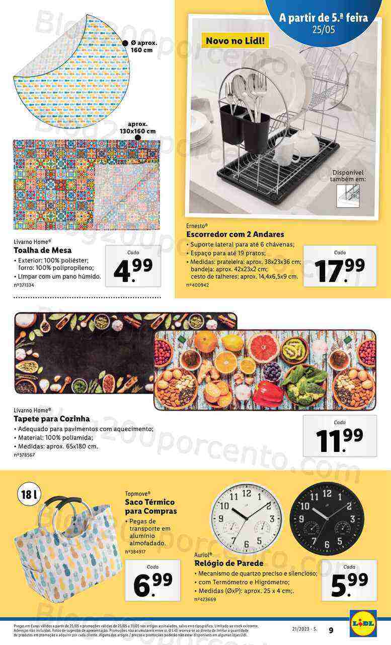 Antevisão Folheto LIDL Bazar Promoções a partir de 25 maio