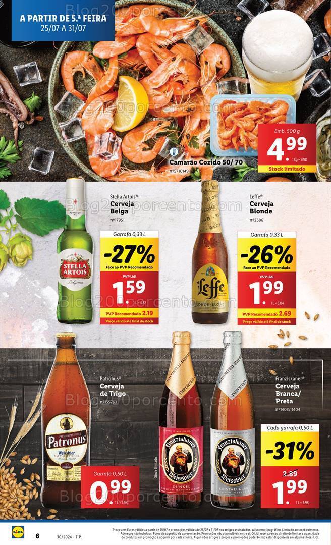 Antevisão Folheto LIDL Promoções de 25 a 31 julho