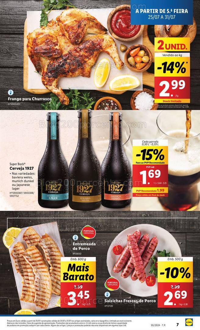 Antevisão Folheto LIDL Promoções de 25 a 31 julho
