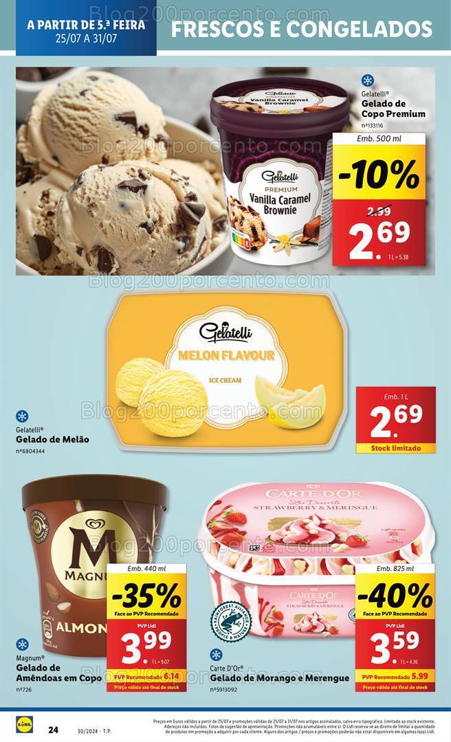Antevisão Folheto LIDL Promoções de 25 a 31 julho