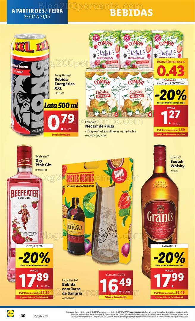 Antevisão Folheto LIDL Promoções de 25 a 31 julho