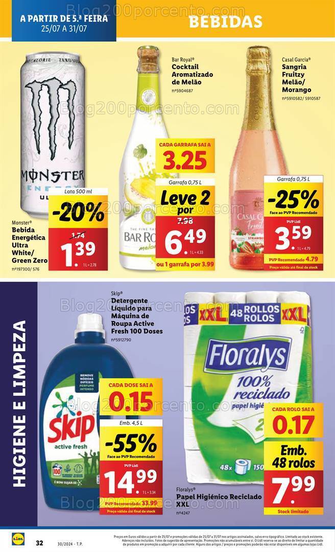Antevisão Folheto LIDL Promoções de 25 a 31 julho