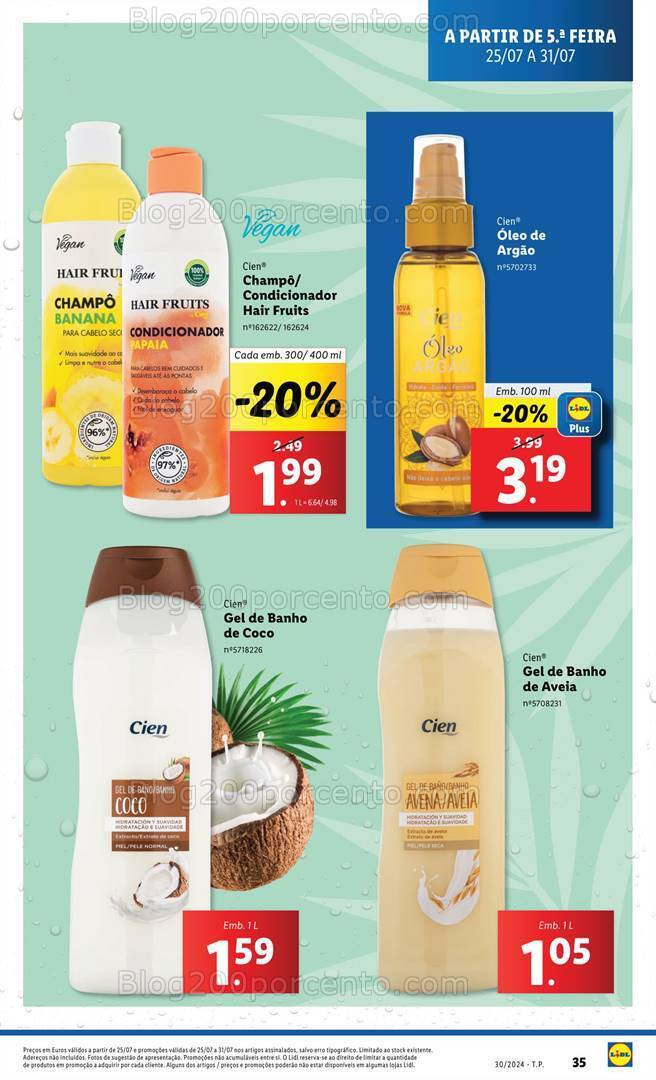 Antevisão Folheto LIDL Promoções de 25 a 31 julho