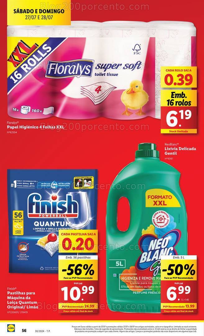 Antevisão Folheto LIDL Promoções Fim de Semana - 27 e 28 julho