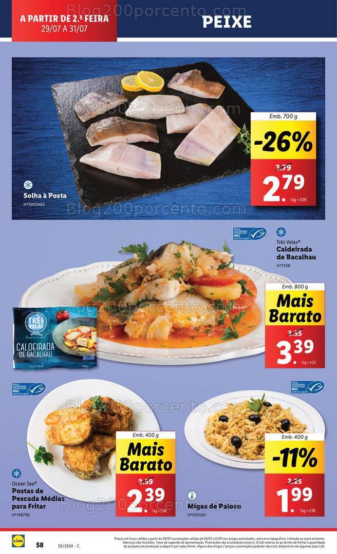 Antevisão Folheto LIDL Supermercado Promoções de 29 a 31 julho