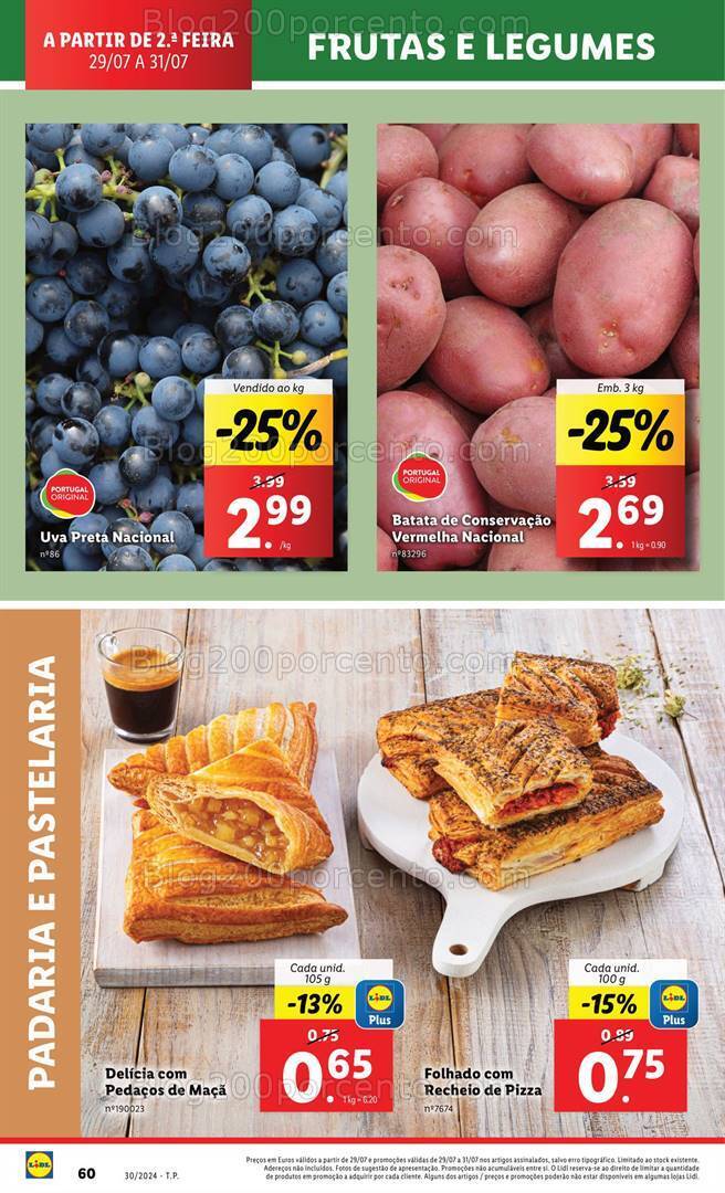 Antevisão Folheto LIDL Supermercado Promoções de 29 a 31 julho