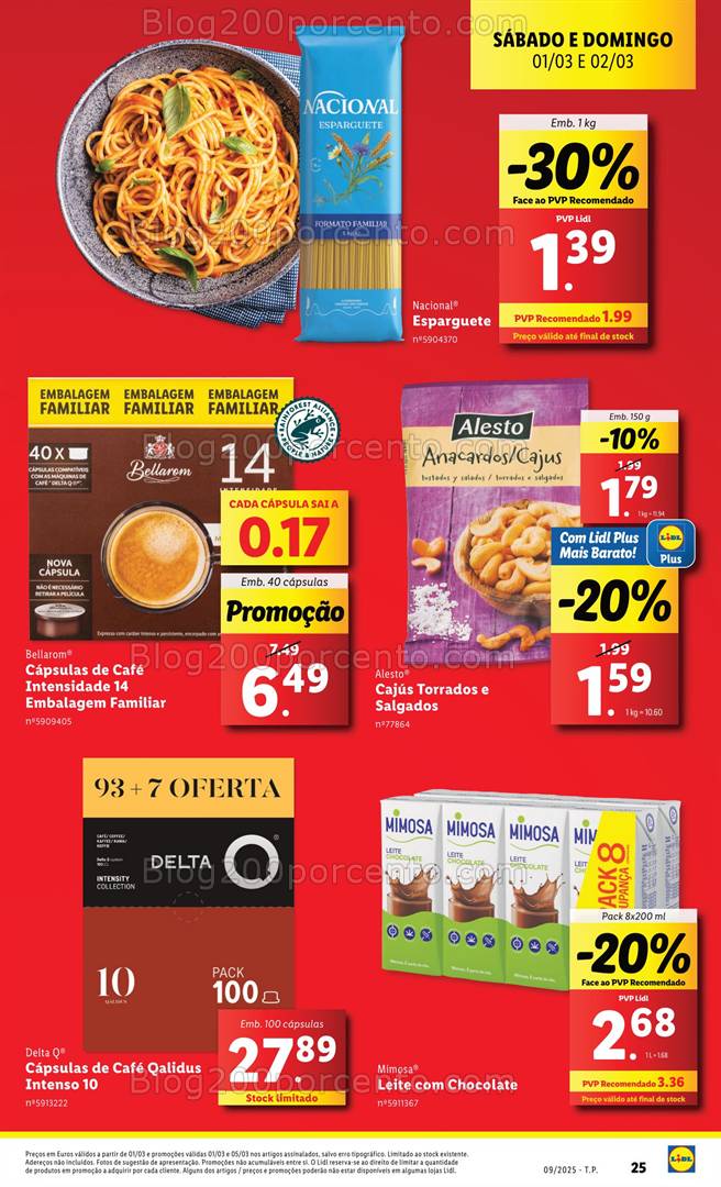 Antevisão Folheto LIDL Especial Fim de Semana - 1 e 2 março