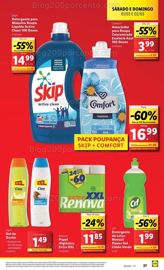 Antevisão Folheto LIDL Especial Fim de Semana - 1 e 2 março