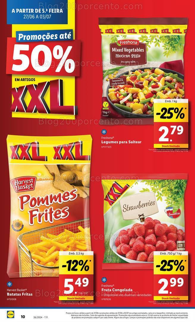 Antevisão Folheto LIDL XXL Promoções de 27 junho a 3 julho