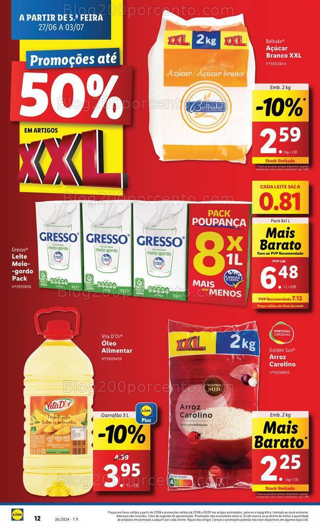 Antevisão Folheto LIDL XXL Promoções de 27 junho a 3 julho