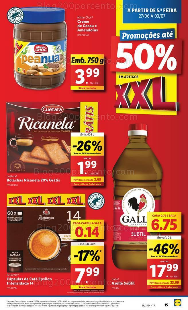 Antevisão Folheto LIDL XXL Promoções de 27 junho a 3 julho