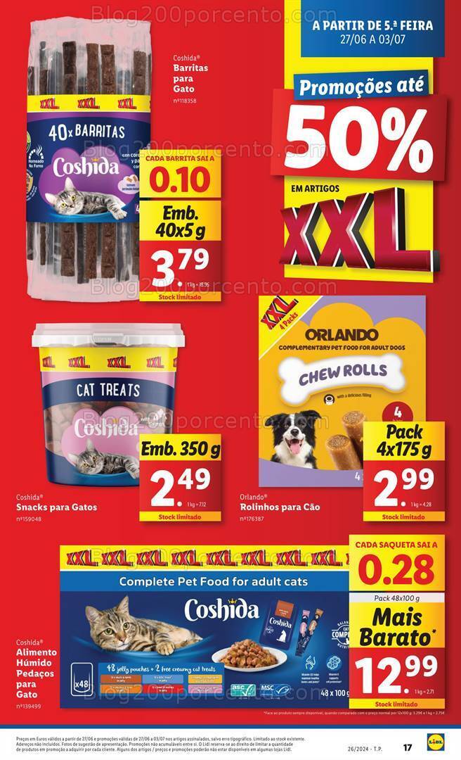 Antevisão Folheto LIDL XXL Promoções de 27 junho a 3 julho