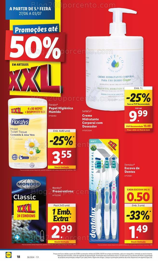 Antevisão Folheto LIDL XXL Promoções de 27 junho a 3 julho