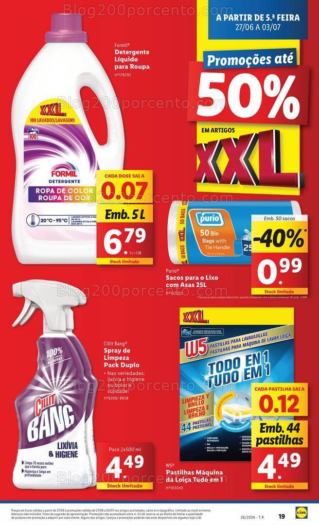 Antevisão Folheto LIDL XXL Promoções de 27 junho a 3 julho