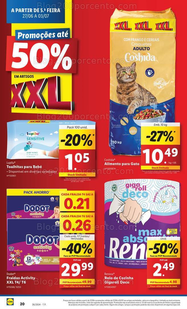Antevisão Folheto LIDL XXL Promoções de 27 junho a 3 julho