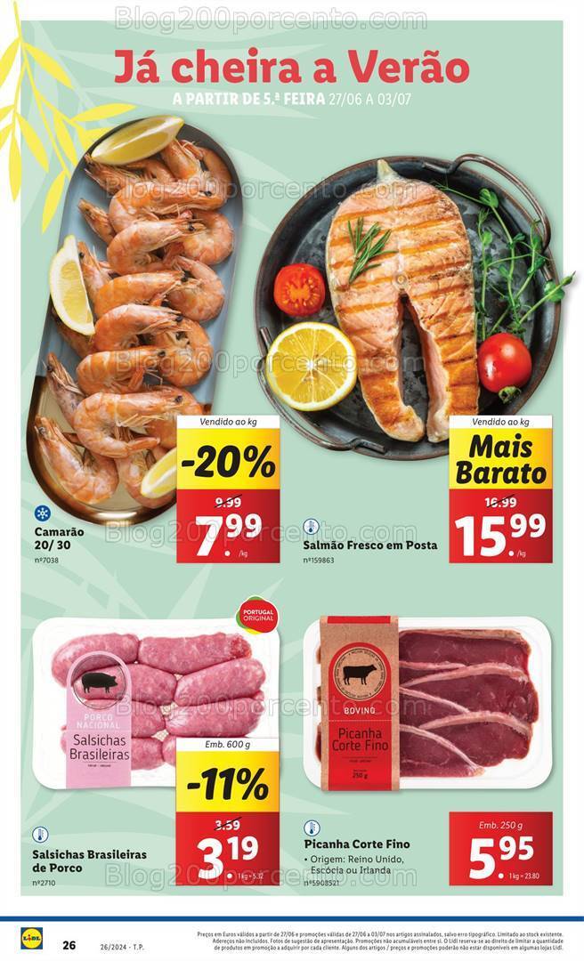 Antevisão Folheto LIDL Especial Verão Promoções de 27 junho a 3 julho