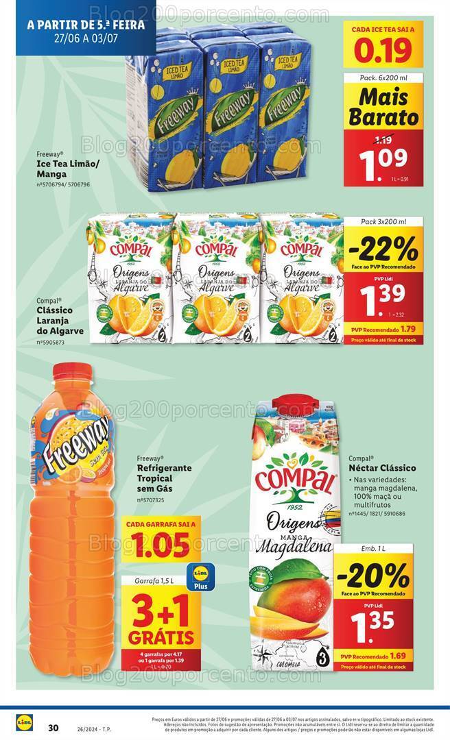 Antevisão Folheto LIDL Especial Verão Promoções de 27 junho a 3 julho