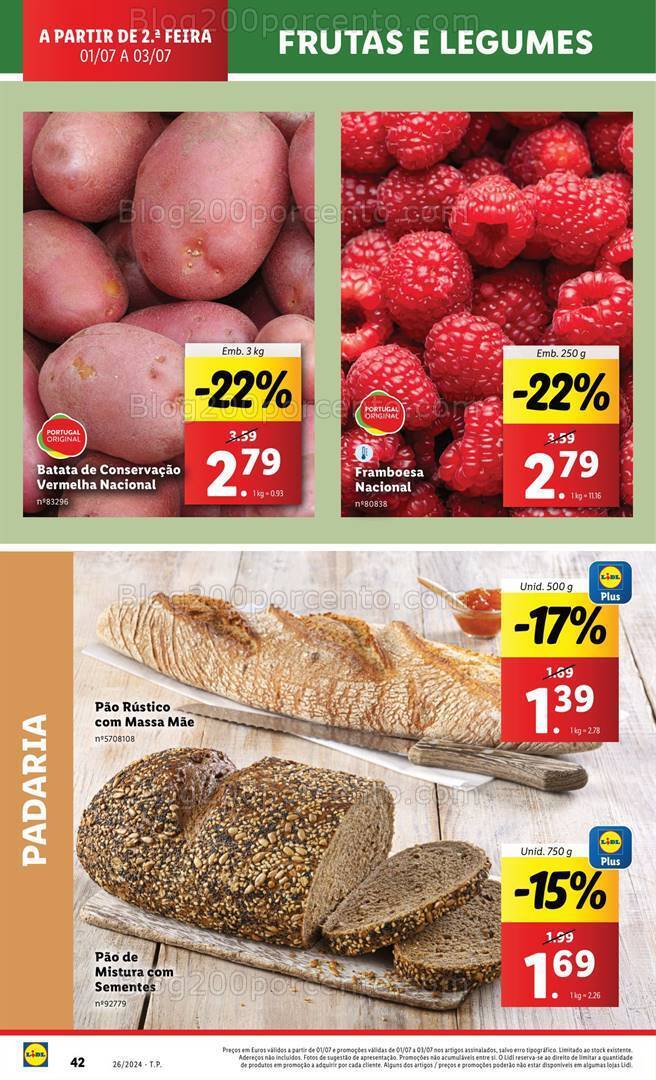 Antevisão Folheto LIDL Promoções de 1 a 3 julho