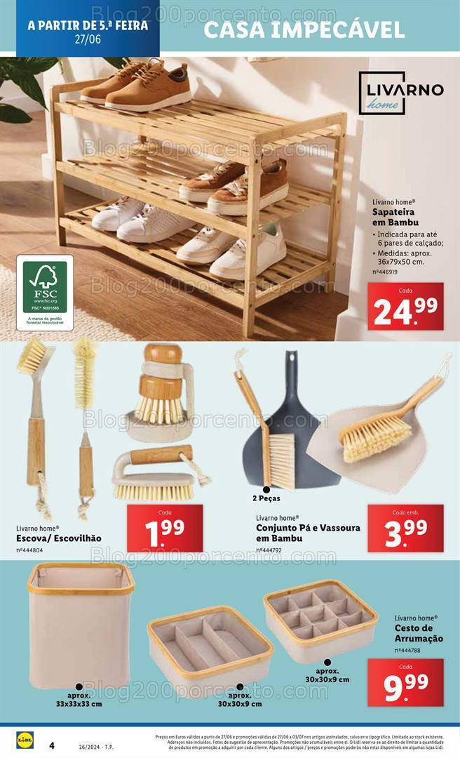 Antevisão Folheto LIDL Especial Limpeza Promoções de 27 a 30 junho