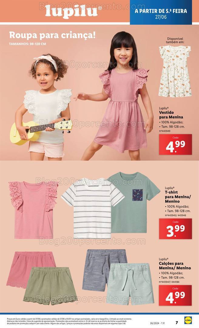 Antevisão Folheto LIDL Especial Verão Promoções de 27 junho a 3 julho