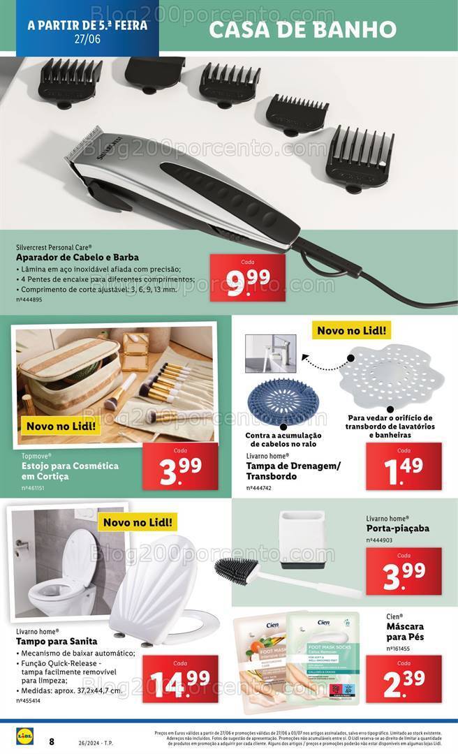 Antevisão Folheto LIDL Bazar Promoções a partir de 27 junho