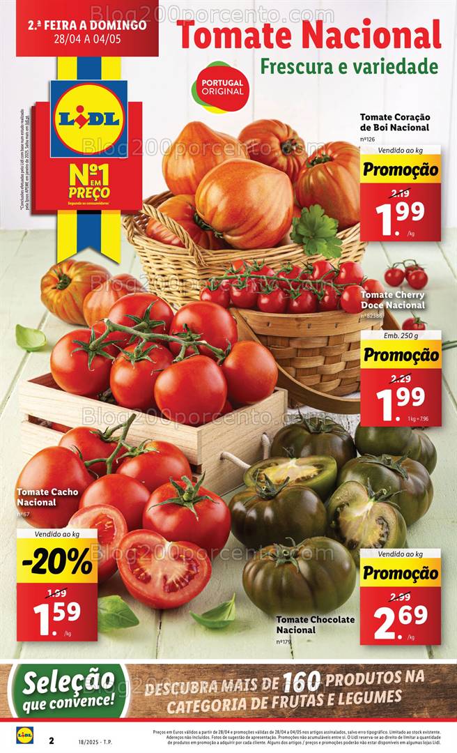 Antevisão Folheto LIDL Promoções de 28 abril a 4 maio - frescos