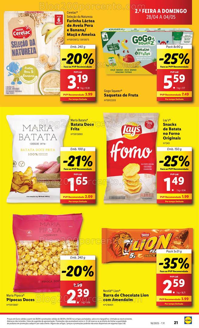 Antevisão Folheto LIDL Promoções de 28 abril a 4 maio - Edição Digital