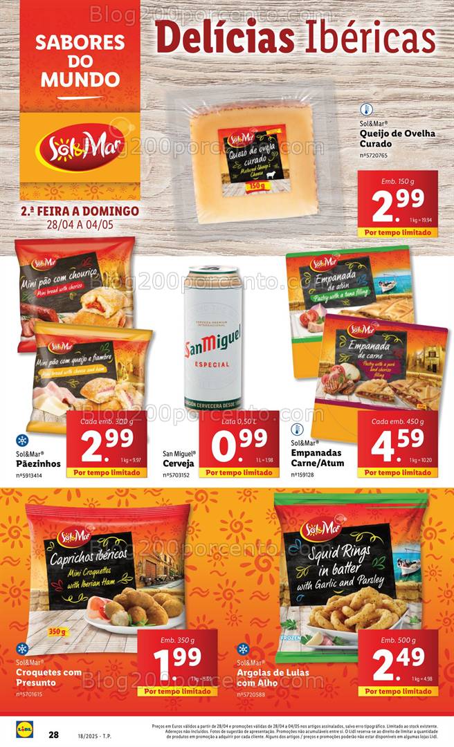 Antevisão Folheto LIDL Sabores do Mundo Promoções de 28 abril a 4 maio